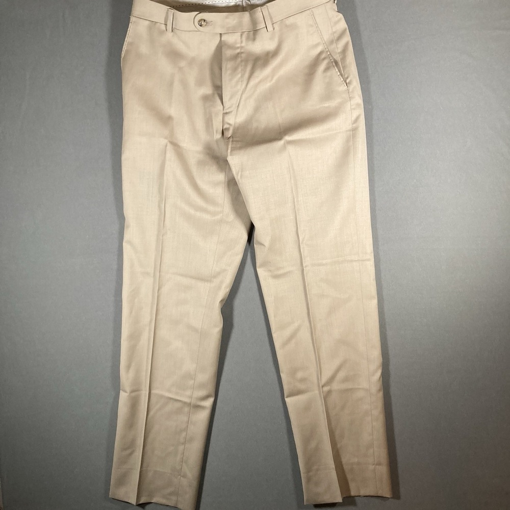Joseph Aboud 90s VTG Wool Dress Pants Size‎ 32 Plated Beige
